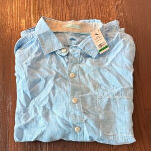 Tommy Bahama Sky Blue Casual Button-Down Shirt